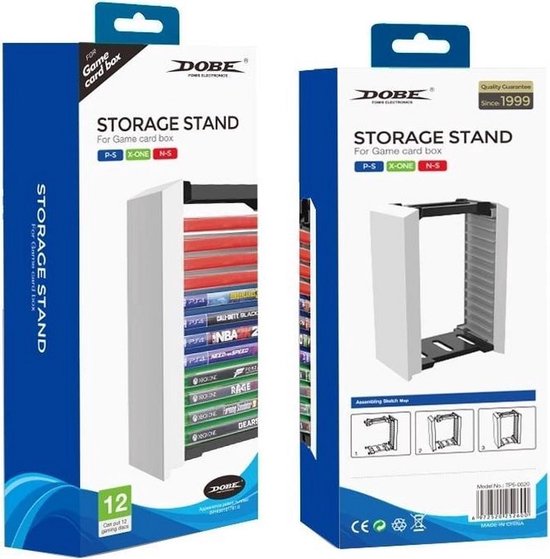 HOMCOM cd-toren cd-rek vrijstaand rek tweedelige set met twee
