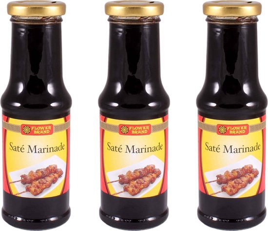 Flowerbrand® | 3 x 220 ml Saté Marinade