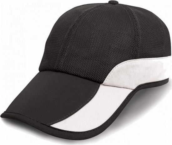 Result Headwear 'Baseball Mesh Cap' Zwart/Wit