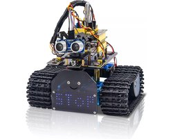 Keyestudio Mini Tank Robot Kit V2 voor Arduino, met "V4" moederbord