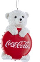 Pendentif de Noël - Ours Coca Cola avec bonnet couronne