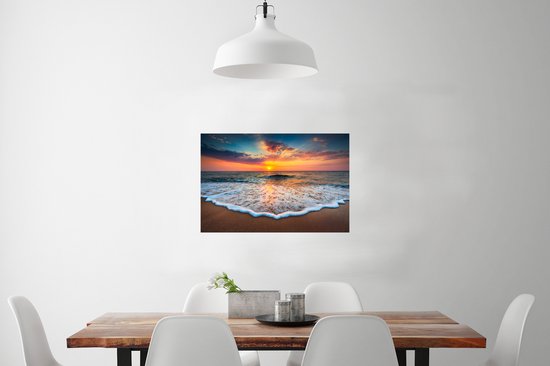 Affiche Plage - Mer - Coucher de soleil - 90x60 cm