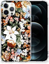 Case Geschikt voor iPhone12 Pro Max Dark Flowers