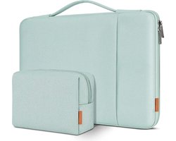 15,6 inch laptoptas, hoes, schokbestendig, waterdicht, laptophoes, pc-case, notebookbescherming, voor 15,6" Lenovo IdeaPad Flex 5 Lenovo Yoga/HP Pavilion 15 Envy 15/Dell XPS 15/Asus, mintgroen