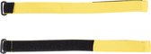 Velcro straps geel