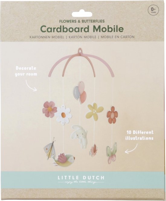 Little Dutch Flowers & Butterflies Kartonnen Mobiel