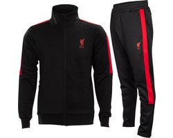 Liverpool trainingspak LN volwassenen - maat S - zwart/rood