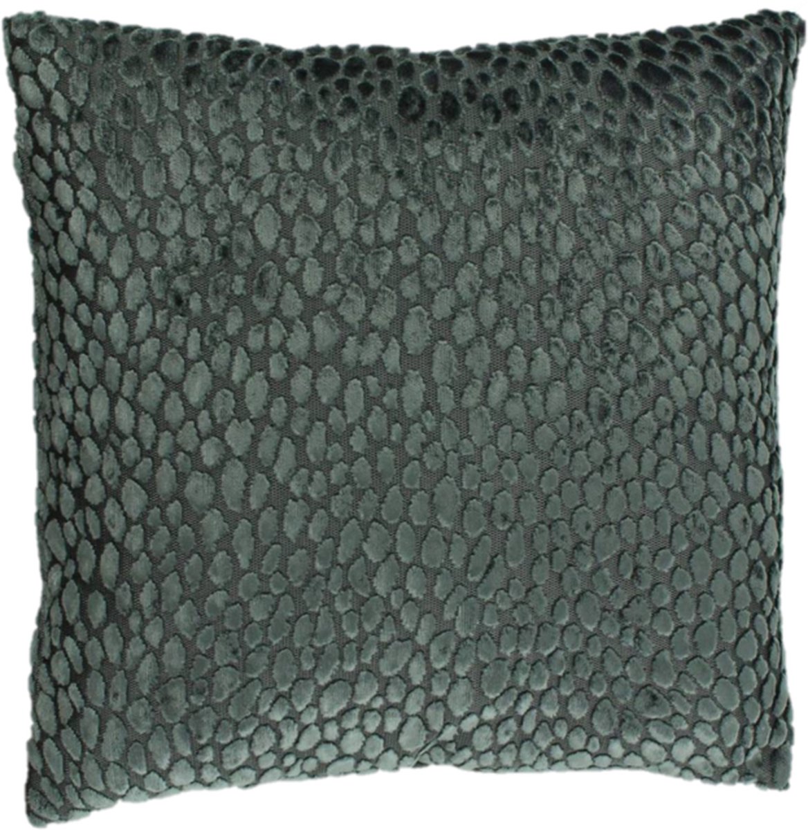 CLaudi - sierkussen Speranza - steel green - 45x45 cm