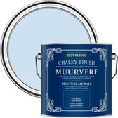 Rust-Oleum Lichtblauw Chalky Finish Muurverf - Poederblauw 2,5L
