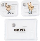 Hot Poc - Handwarmers herbruikbaar - warmte pads - hot cold packs - 3 pack (1x XL)