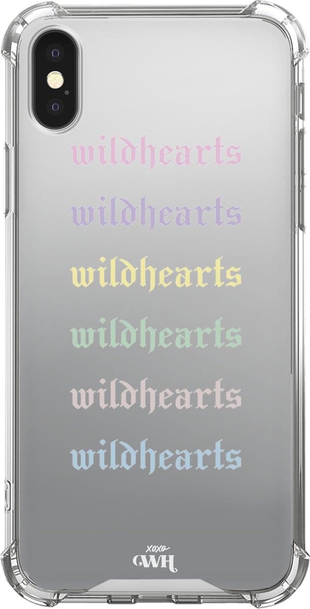 Wildhearts Colors - Mirror Case iPhone - Spiegelhoesje geschikt voor iPhone Xs Max - Hoesje met spiegel en shockproof bumpers