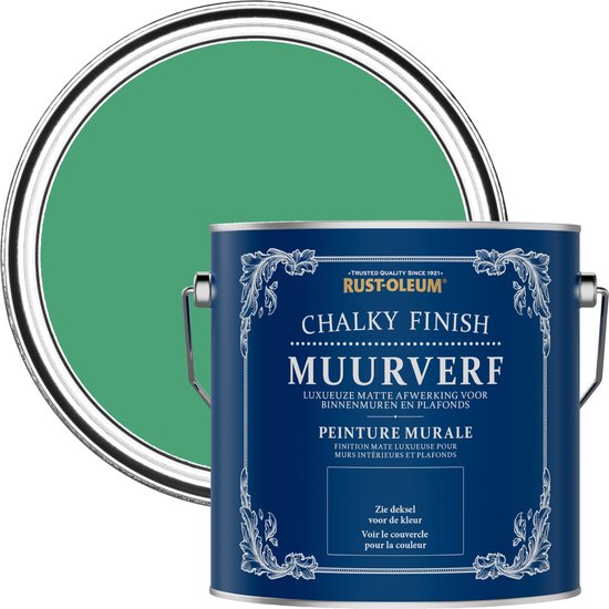 RustOleum Groen Chalky Finish Muurverf Emerald 2,5L