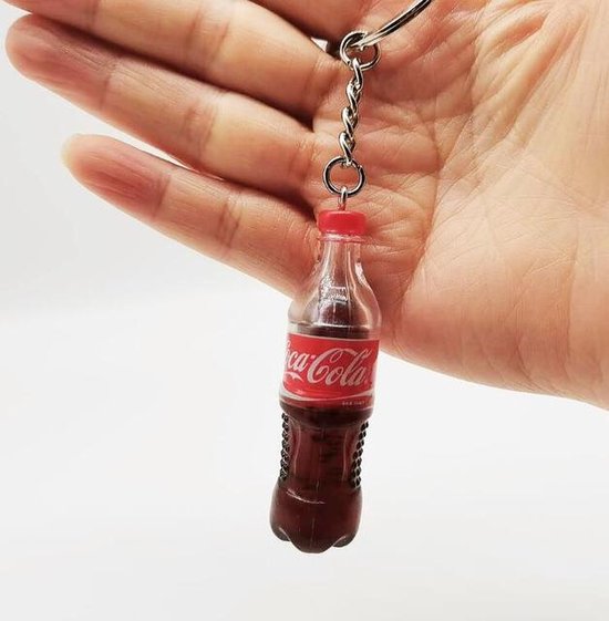 Sleutelhanger Coca Cola Flesje - Gratis Verzonden