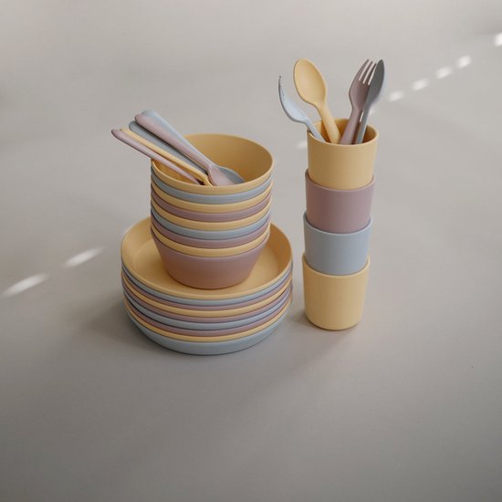 Siliconen drinkbeker - Mushie - BPA vrij - Vanilla- set 2 van Mushie — afbeelding 5
