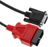 BeMatik - OBD2 16-pins mannelijk naar DB9-pins mannelijke diagnosekabel compatibel met Autel-diagnosemachine