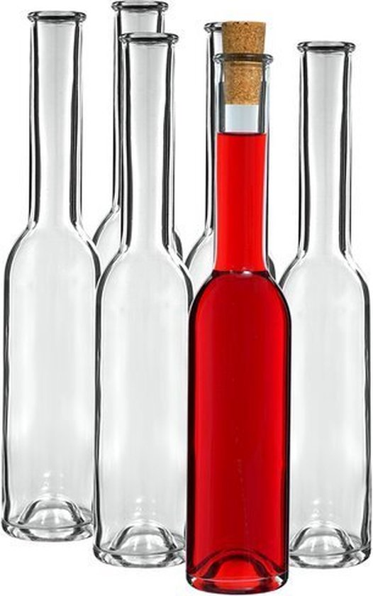 Puurmaken likeurflesjes 100ml met kurk