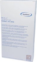 MaiMed non-woven steriele gaascompressen 10cm x 20cm Per 2 stuks steriel verpakt 25x2