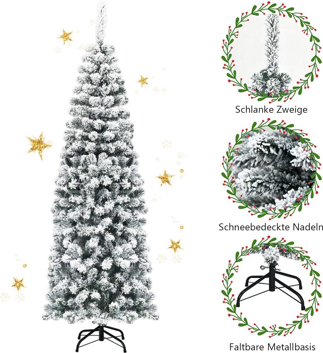 Kunstkerstboom – Premium kwaliteit - realistische kerstboom – duurzaam 135/180 cm