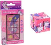 Infinity cube - Fidget toys - Unicorn - Unicorn speelgoed - Kunststof - roze