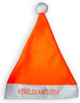 De OranjeFan / Oranje kerstmuts Wereldkampioen / EK, WK / Oranje versiering / EK voetbal 2024