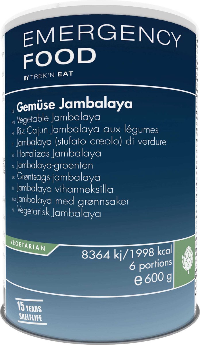 Trek'n eat Emergency Food Vegetable Jambalaya Reismaaltijd