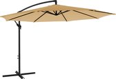 Bol.com Hoppa! Zonnescherm verkeerslichtparaplu Ø 3 m met zwengel om te openen en te sluiten bescherming tegen de zon tuinparaso... aanbieding