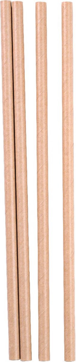 Take Dis Drinkrietjes kraft papier 21cm 500st - Doos 500 stuks