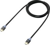 SpeaKa Professional SP-7870464 HDMI-kabel HDMI Aansluitkabel HDMI-A-stekker, HDMI-A-stekker 2.00 m Zwart Audio Return C