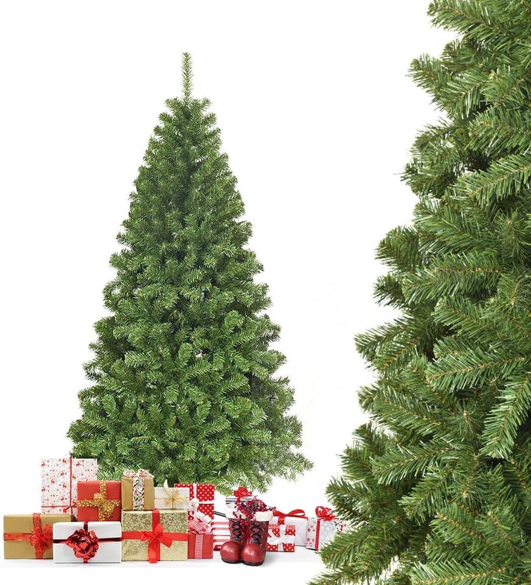 Mara Kunstkerstboom - Dennenboom - Metalen standaard - Kerstmis - Klapsysteem - Groen - 180 cm