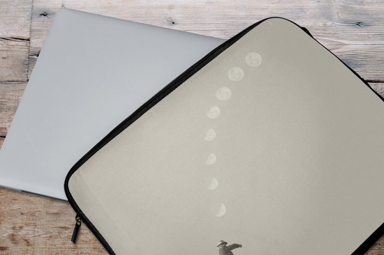 Housse pour ordinateur portable - Lune - Homme - Vintage - Housse pour ordinateur portable - Ordinateur portable - 15 6 pouces