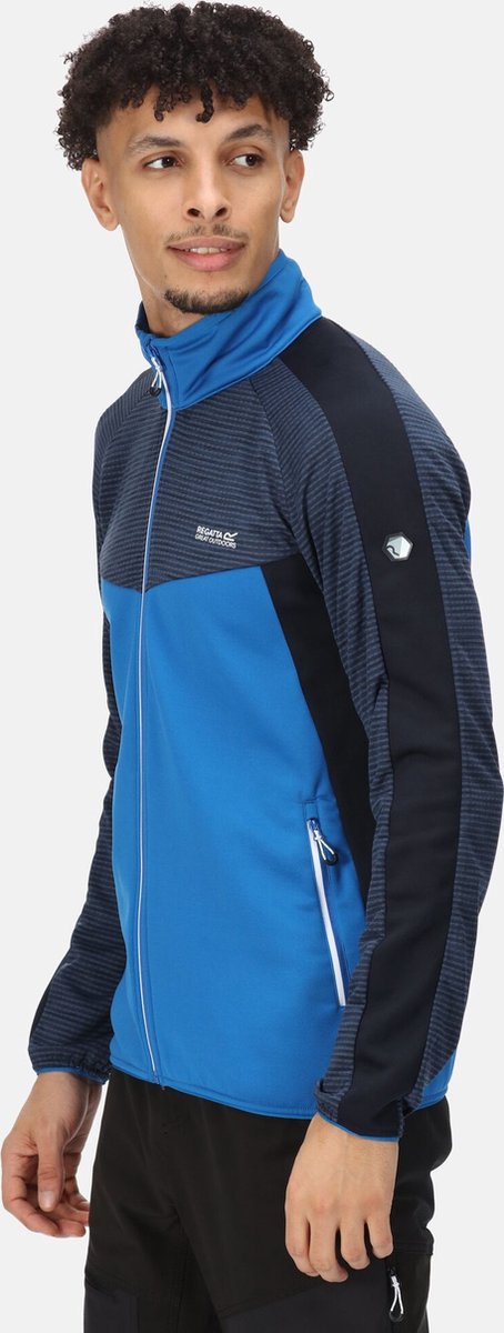 De Regatta Yare Vi Fleece Met Volledige Rits Heren Extol Stretch Gerecycled Kobalt Blauw