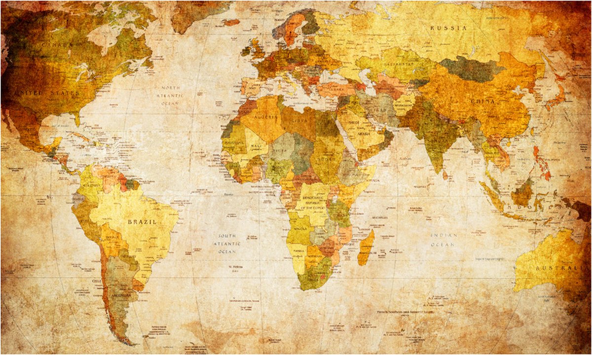 Fotobehang - Old globe.