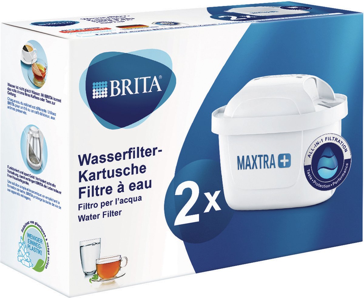 BRITA Maxtra+ Filterpatronen - 2 stuks - verbeterde filterprestaties