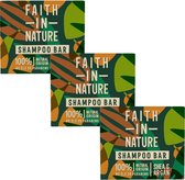 FAITH IN NATURE - Shampoo Bar Shea & Argan - 3 Pak