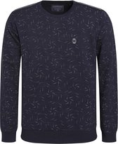 Gabbiano Trui Sweater Met Print 773513 Navy Mannen Maat - S