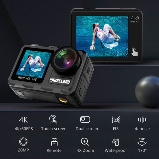 Wifi Actie Camera - Go Pro - Waterdicht - Touchscreen - 2 inch - 4K ...