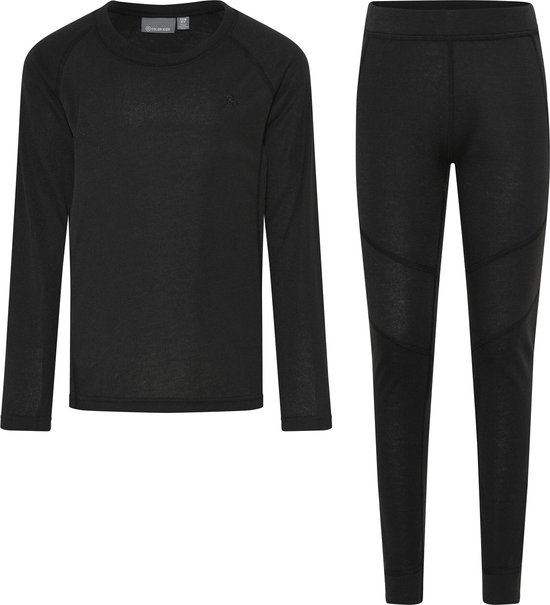 Color Kids - Ski-ondergoedset voor kinderen - Base layer - Twee-delig - Zwart - maat 164cm