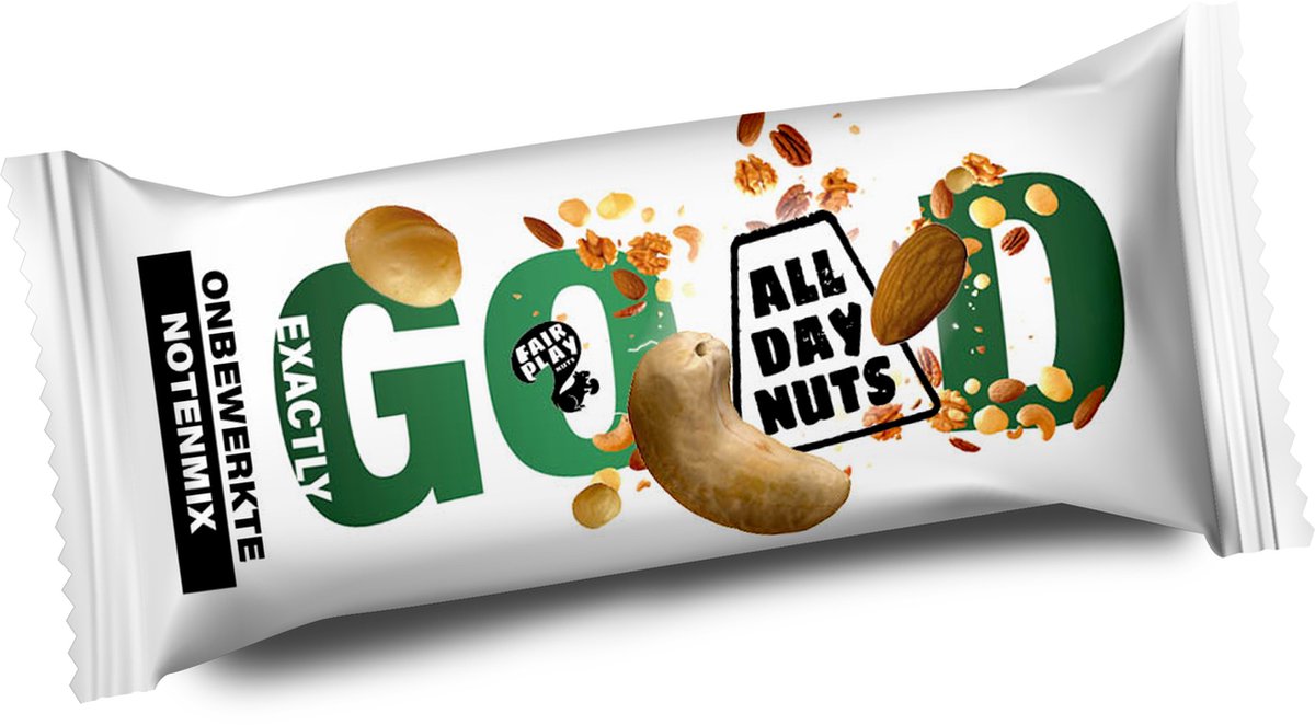 Goedkoopste All Day Nuts - 30 x Exactly Good - 30 x 25 Gram | Gezond | Verse notenmix | Protëine | Sport | maand verpakking