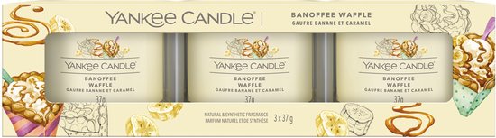 Yankee Candle - Banoffee Waffle Signature Filled Votive 3-pack