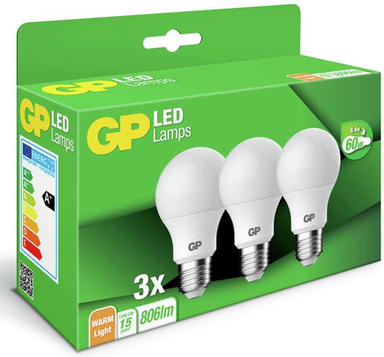 Gp Led Lights GP Lighting Gp Led Classic A60 3x9.4w E27 | bol