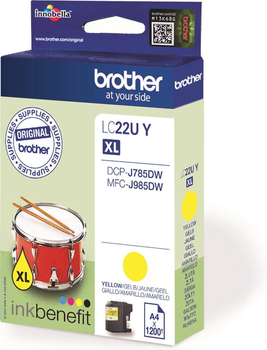 LC-22U Y Blister Yellow Ink (2400 pages)