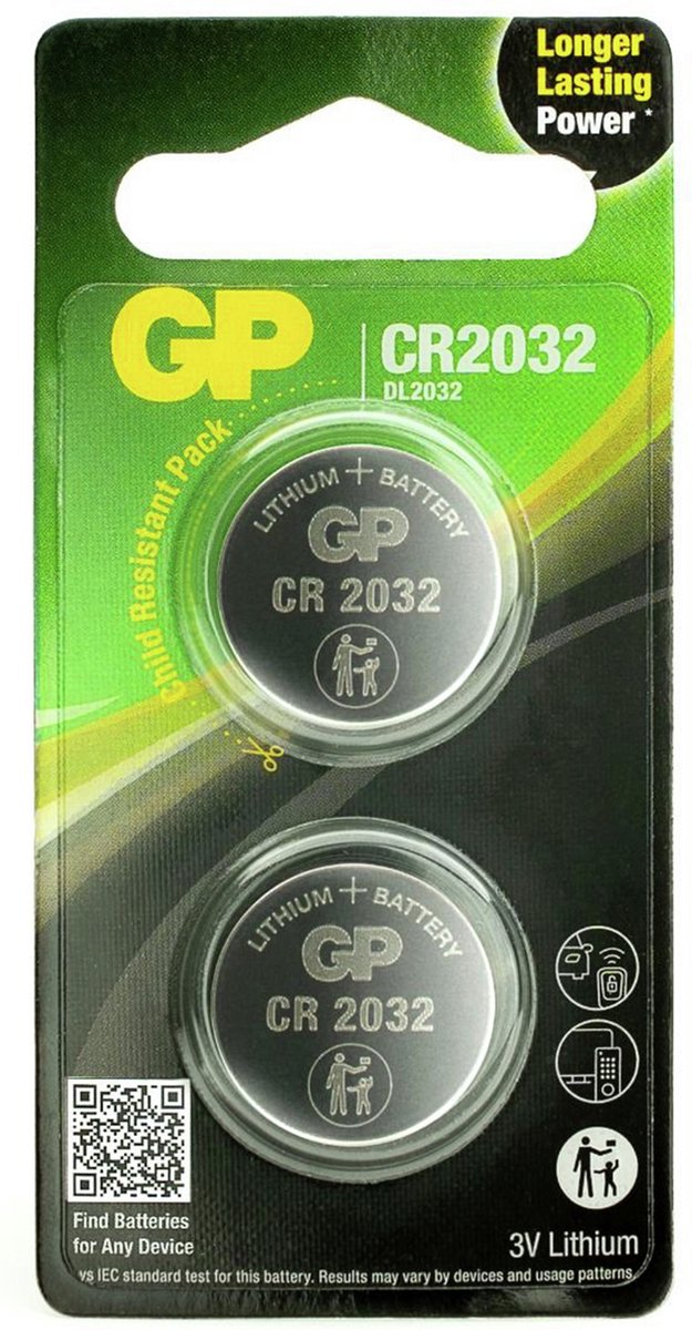 GP Batteries Lithium Cell CR2032 Single-use battery 3 V | Blister 2 stuks