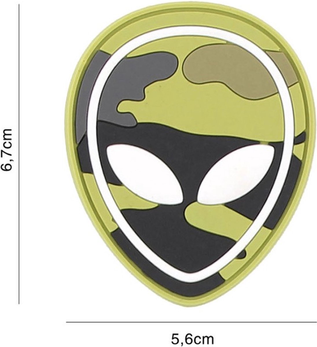 Embleem 3D PVC Alien Woodland