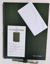Mehnra durable, effaçable/réutilisable Smart notebook, planificateur, agenda, A4, couverture rigide, avec marqueur gratuit