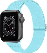 Bracelet adapté pour Apple Watch Strap 42/ 44/45 mm Bracelet en nylon avec boucle - Bracelet de montre adapté pour Apple Watch 1-8 / SE - 42/ 44/45 mm - Bleu clair