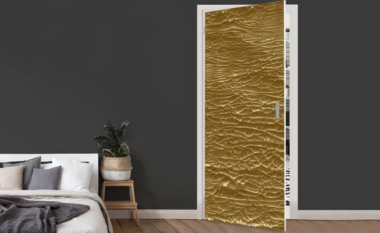 Sticker de porte Goud - Feuille d'or - Luxe - 80 x 205 cm - Affiche de porte