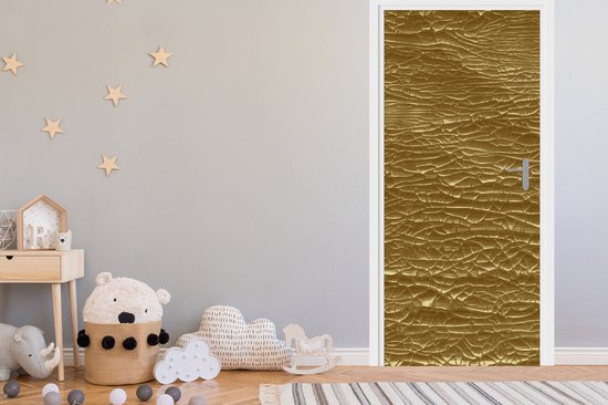 Sticker de porte Goud - Feuille d'or - Luxe - 80 x 205 cm - Affiche de porte