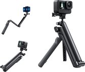 TELESIN 3 Manieren Selfie Stick Met Statief Hand Grip Pole voor GoPro / Insta360 / Dji en Action Cameras