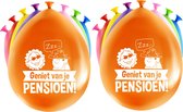 Paperdreams Ballonnen - pensioen feest/party - 16x stuks - diverse kleuren - 30 cm