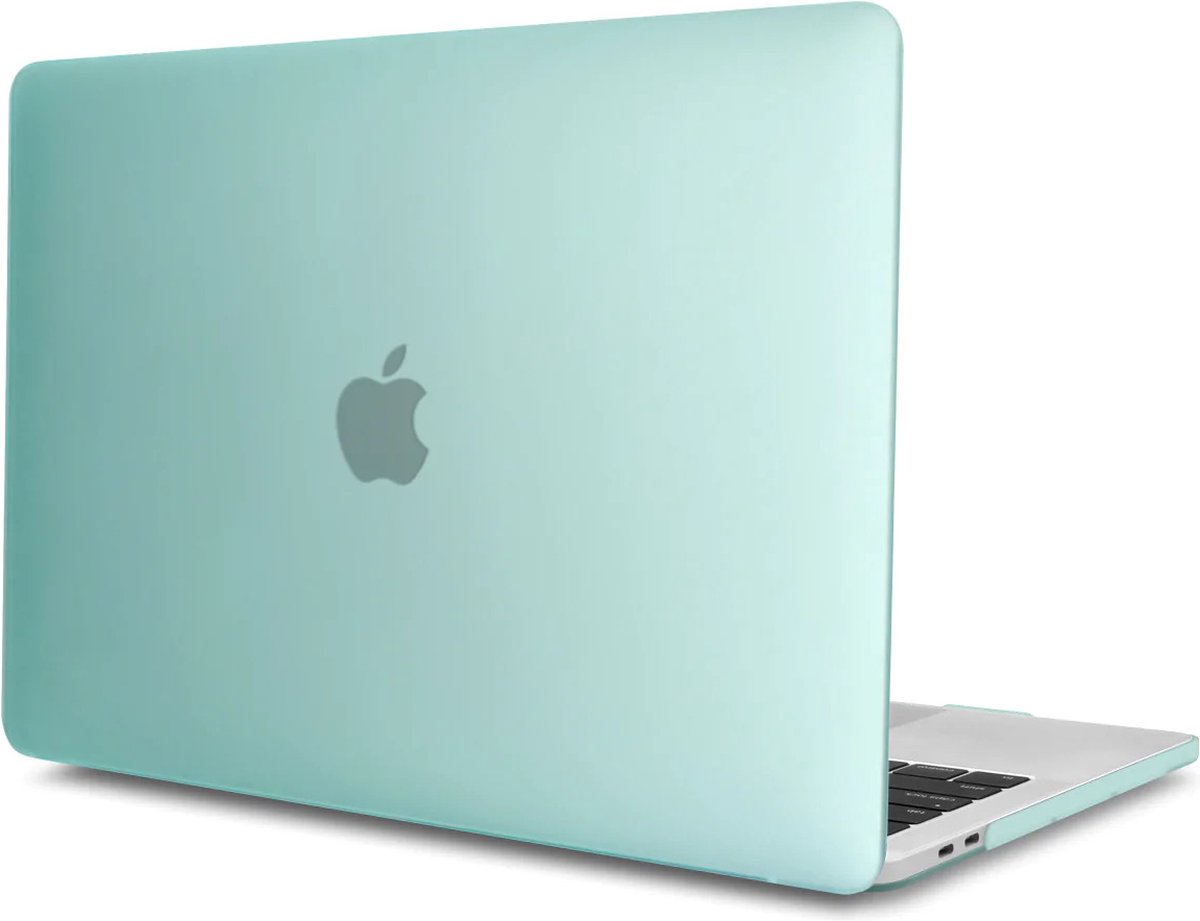 Macbook Pro Hardcover - 13 inch case - Shockproof - Matte Hoes - Gratis Screenprotector - Mint Groen